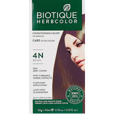 Herbcolor 4N Brown (50Gm) – Biotique