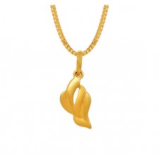 तनिष्क् सुवर्ण आभरणम्  [Tanishq 22KT Yellow Gold Pendant with Leaf Design]