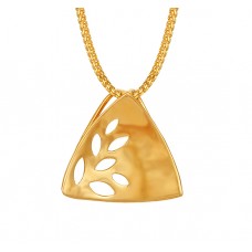 तनिष्क् सुवर्ण आभरणम्  [Tanishq Mia 14KT Yellow Gold Pendant with Triangular Design]